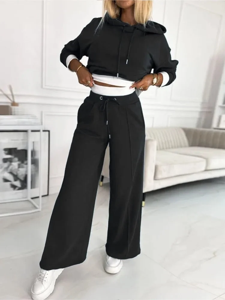Frieda | Damen Lässiges Zweiteiliges Hoodie Set